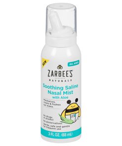 Xịt mũi lô hội đẩy đờm Zarbee’s Naturals Soothing Saline