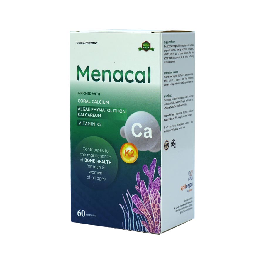 Viên uống Canxi D3K2 Aplicaps Menacal