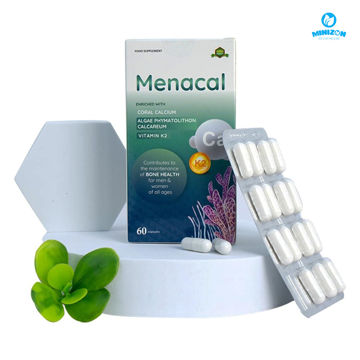 Sử dụng Canxi tự nhiên D3K2 Aplicaps Menacal