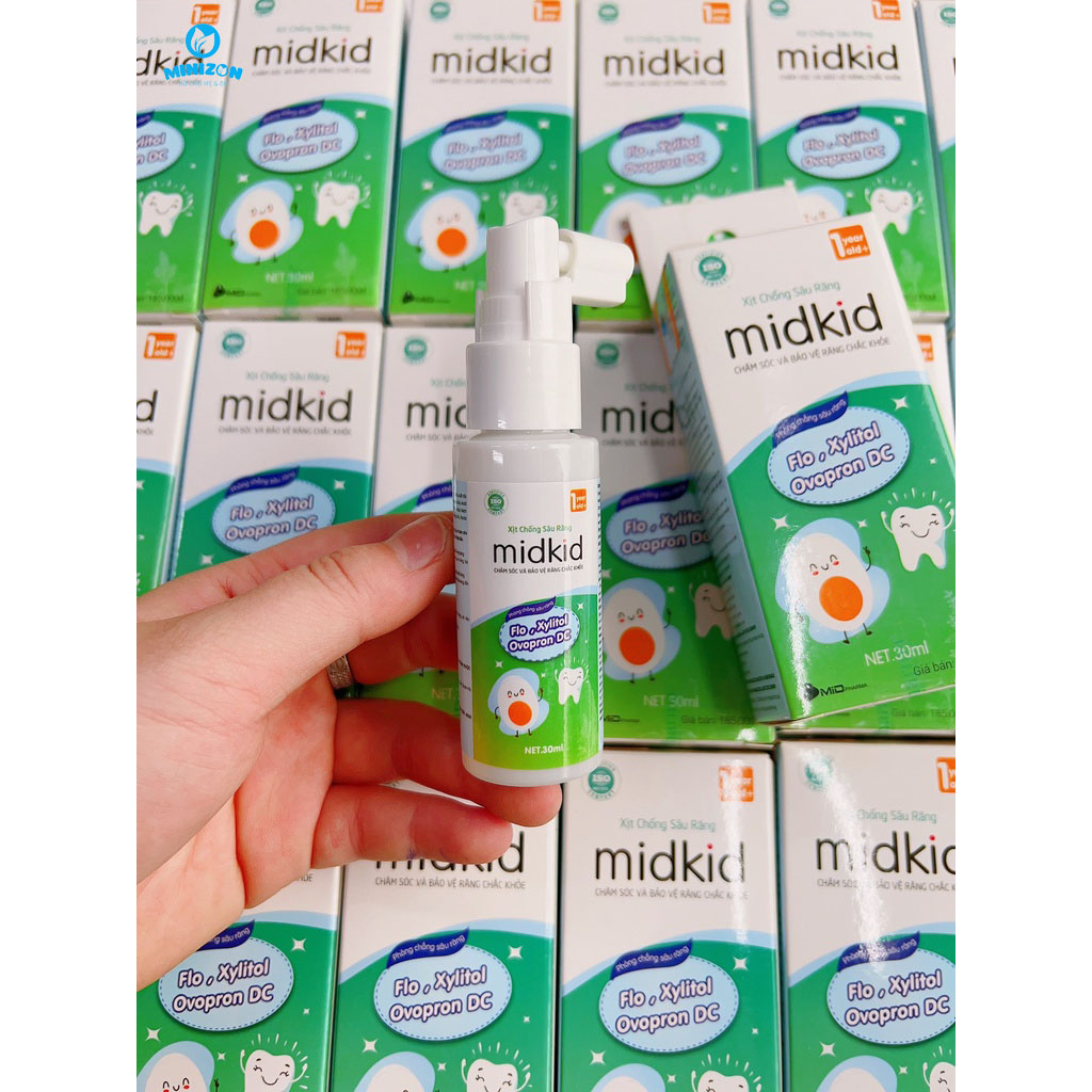 Xịt chống sâu răng Midkid cho bé 30ml