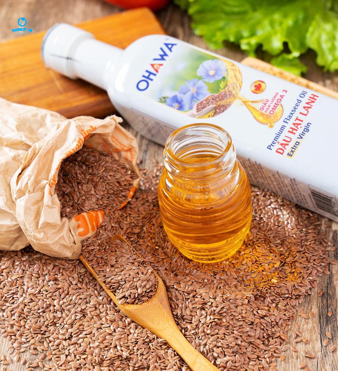 Dầu ô liu và dầu hạt lanh
