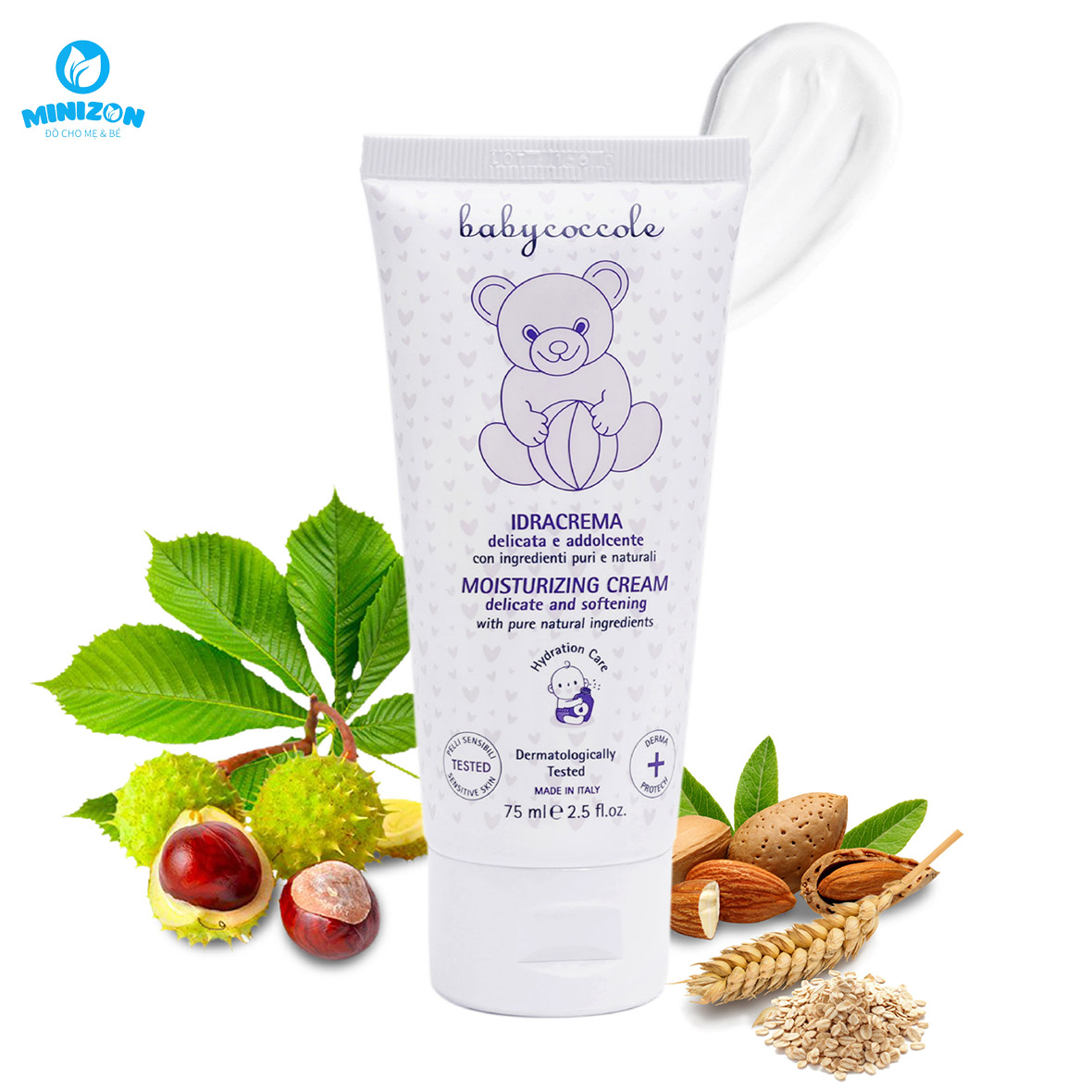 Kem dưỡng ẩm cho bé Babycoccole 0M+ Kem dưỡng ẩm cho bé Babycoccole 0M+