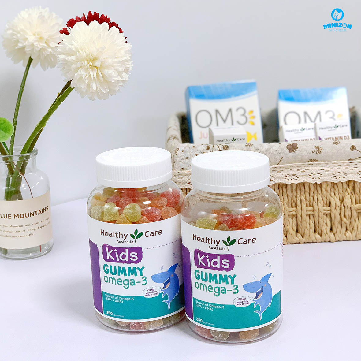 Kẹo dẻo Gummy Omega-3 Healthy Care 250 viên Kẹo dẻo Gummy Omega-3 Healthy Care 250 viên