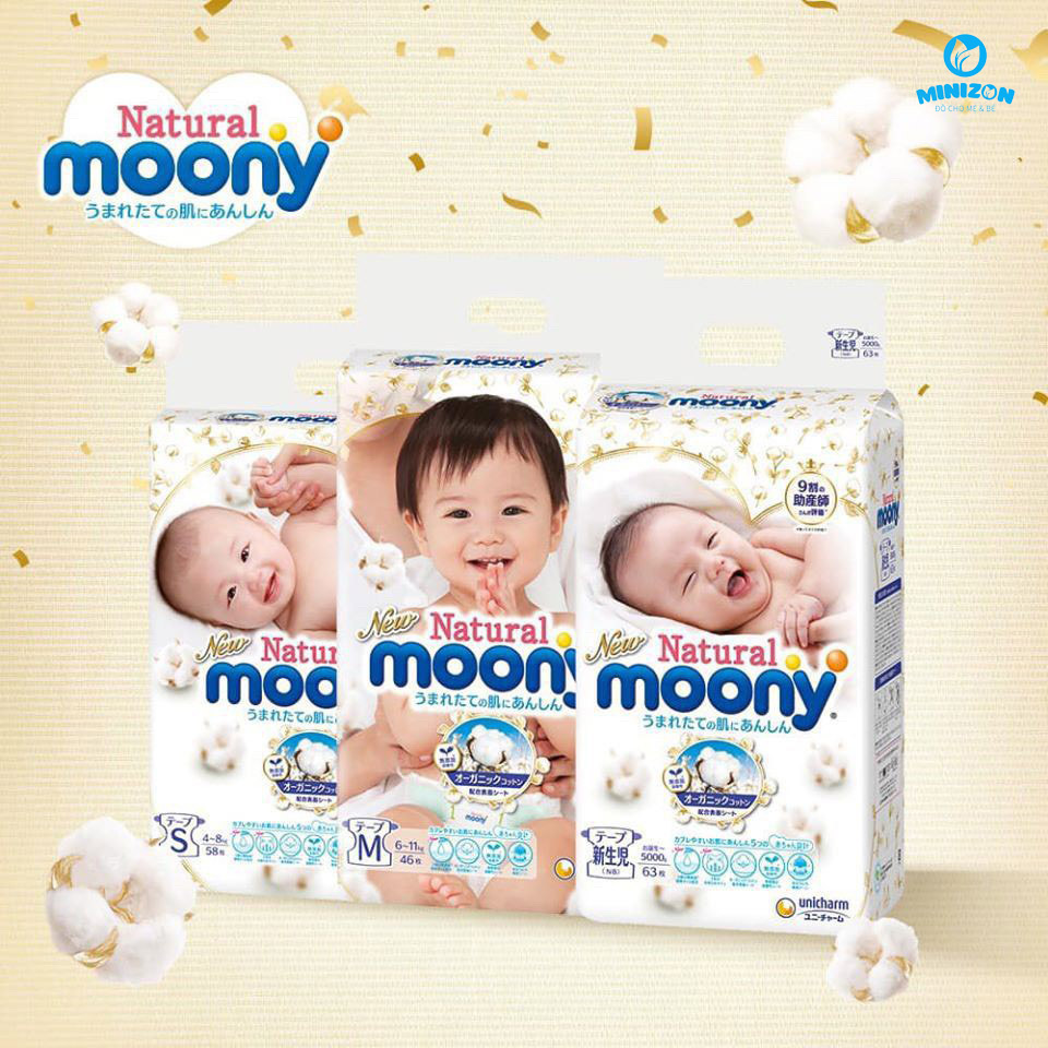 Bỉm Moony Natural chính hãng Bỉm Moony Natural chính hãng