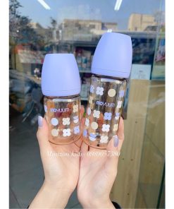 Bình Sữa Moyuum Hàn Quốc Cỏ 4 Lá Tím