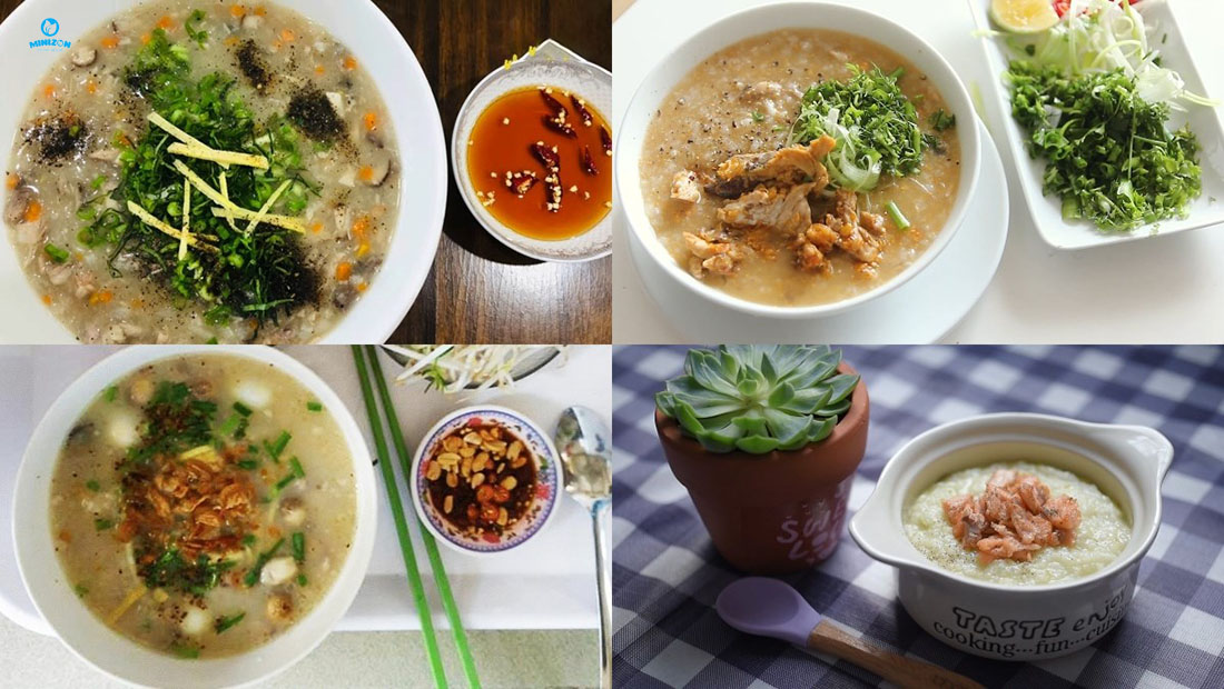 Cháo cá hồi rong biển Cháo cá hồi rong biển