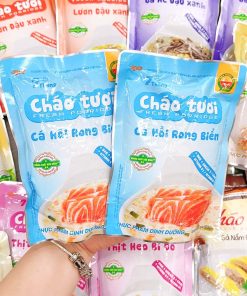 Cháo tươi cá hồi rong biển