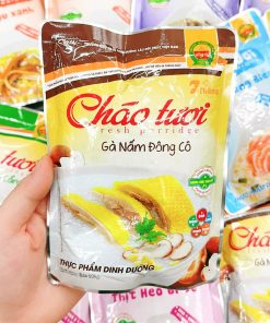 Cháo tươi gà nấm Đông Cô