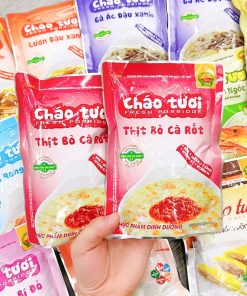 Cháo tươi thịt bò cà rốt
