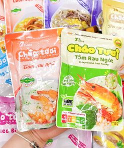 Cháo tươi cơm rau ngót