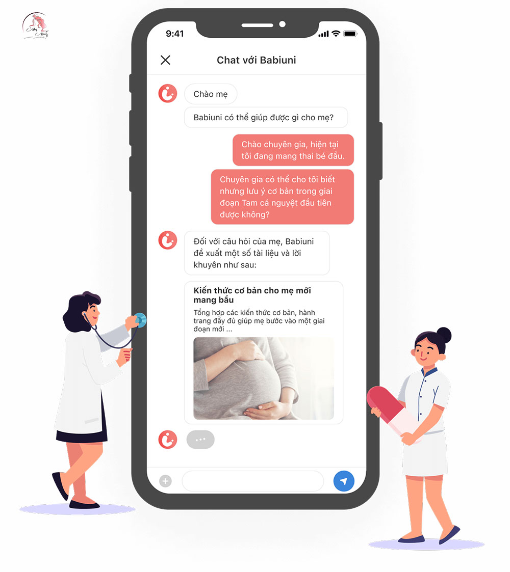 App theo dõi thai kỳ “Babiuni – Trợ lý của mẹ” App theo dõi thai kỳ “Babiuni – Trợ lý của mẹ”