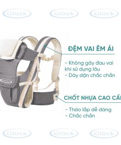 Đặc điểm của sản phẩm địu Gluck Baby GP708 4 trong 1