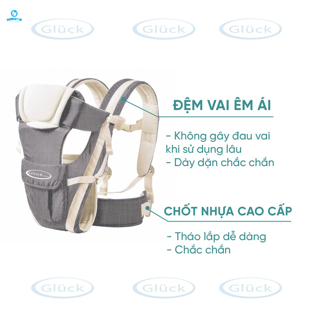 Đặc điểm của sản phẩm địu Gluck Baby GP708 4 trong 1