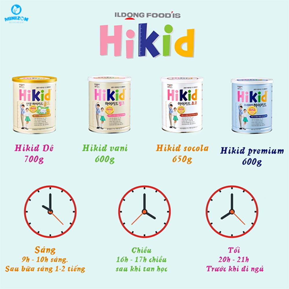 Sữa Hikid Hàn Quốc có những loại nào? Sữa Hikid Hàn Quốc có những loại nào?