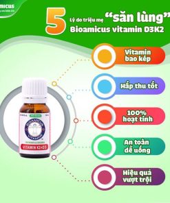 Sản phẩm BioAmicus Vitamin K2 + D3