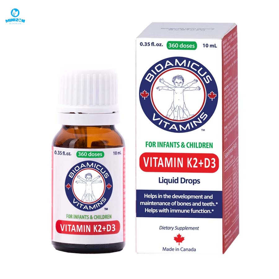 Thành phần BioAmicus Vitamin K2 + D3