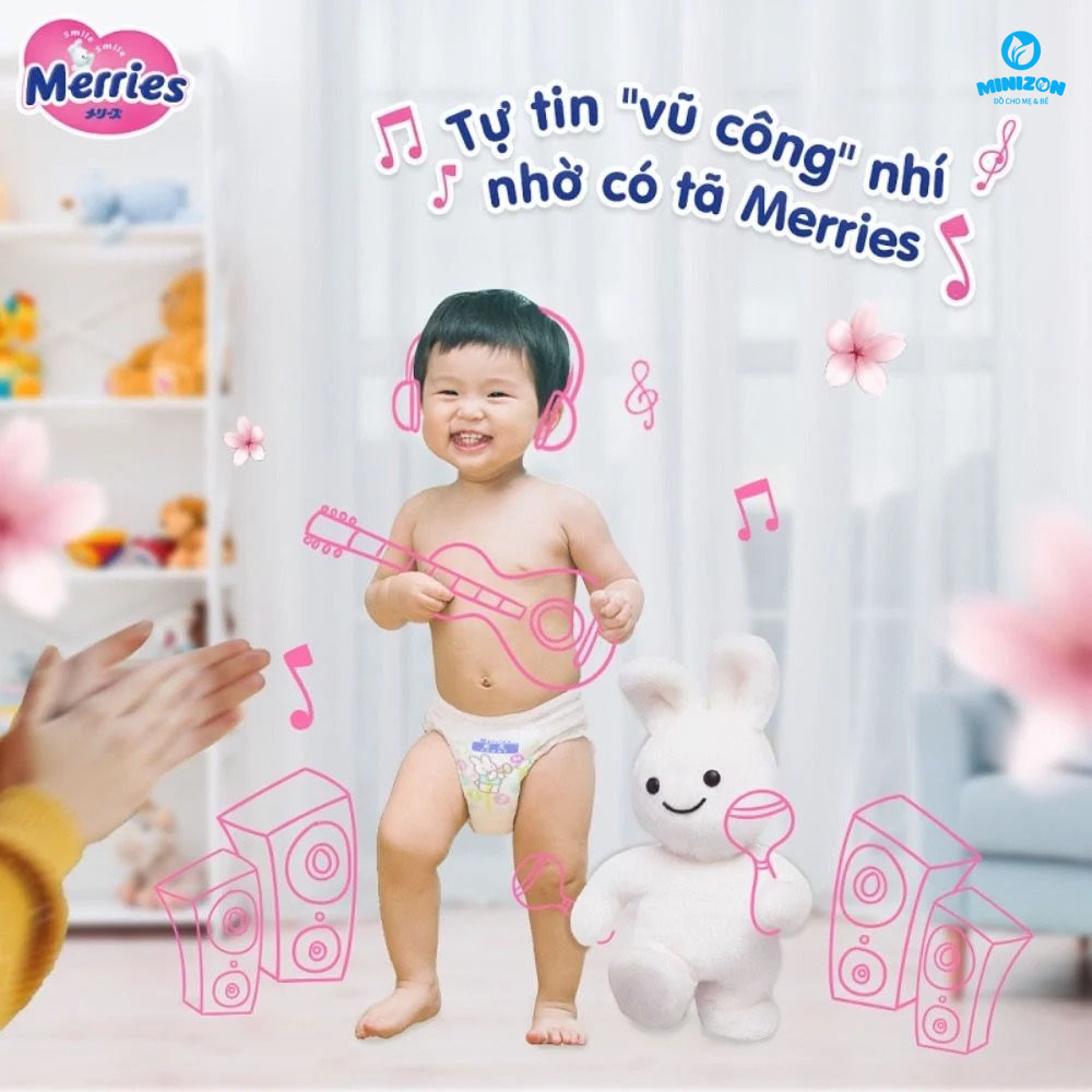 Bỉm Merries Nội Địa Nhật cho bé