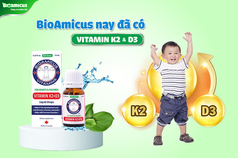 Sản phẩm BioAmicus Vitamin K2 + D3 Sản phẩm BioAmicus Vitamin K2 + D3