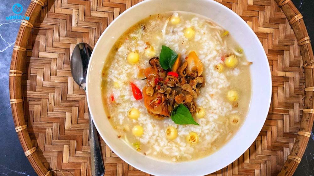 Cháo hạt sen với thịt lươn Cháo hạt sen với thịt lươn