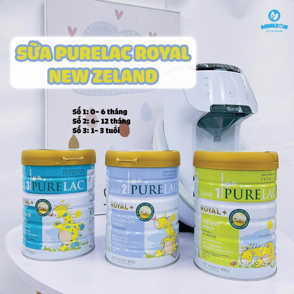 Pha sữa PureLac số 1, 2, 3 Pha sữa PureLac số 1, 2, 3