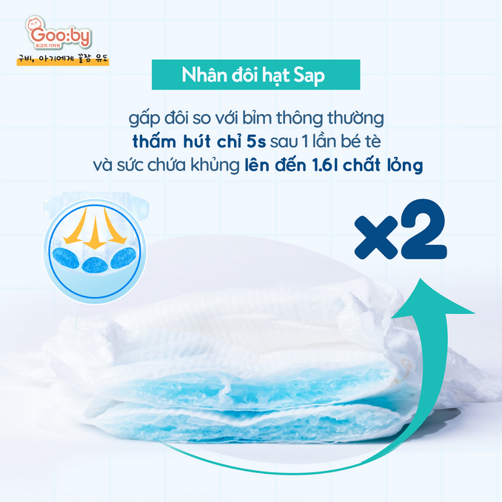 Kích thước bỉm GOOBY PREMIUM