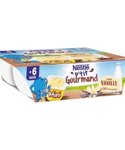 Váng sữa Nestle Pháp 6m vỉ hộp x 60gr vị Vani cho bé từ 6M