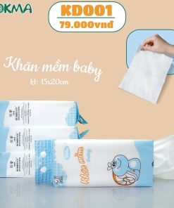 Khăn vải khô sợi mềm Baby Dokma