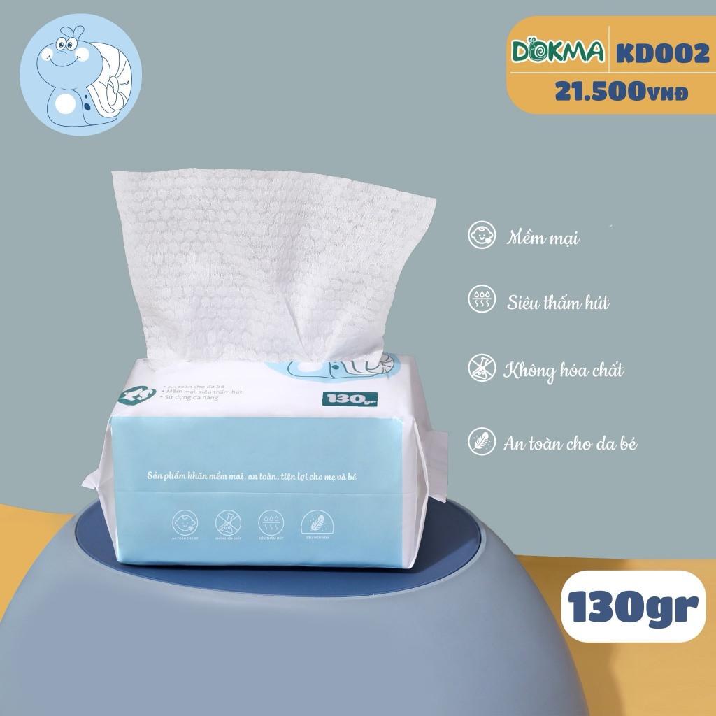 Khăn vải khô sợi mềm Baby Dokma