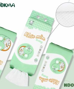 Khăn vải khô Mềm Xanh Lá Baby Dokma