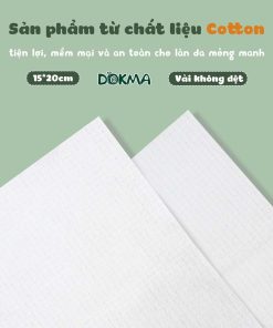 Khăn vải khô Mềm Xanh Lá Baby Dokma