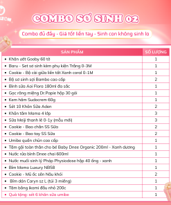 Combo sơ sinh 02