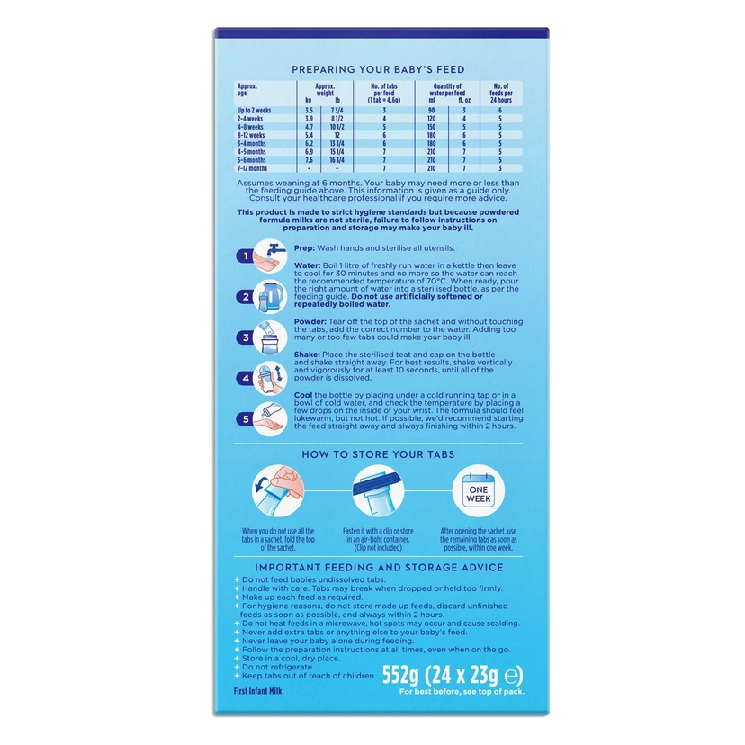 Sữa Aptamil dạng thanh số 1 hộp