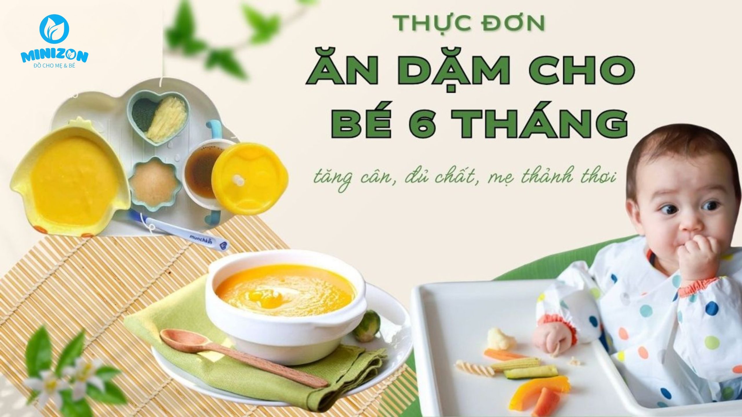 Ăn dặm cho bé 6 tháng tuổi